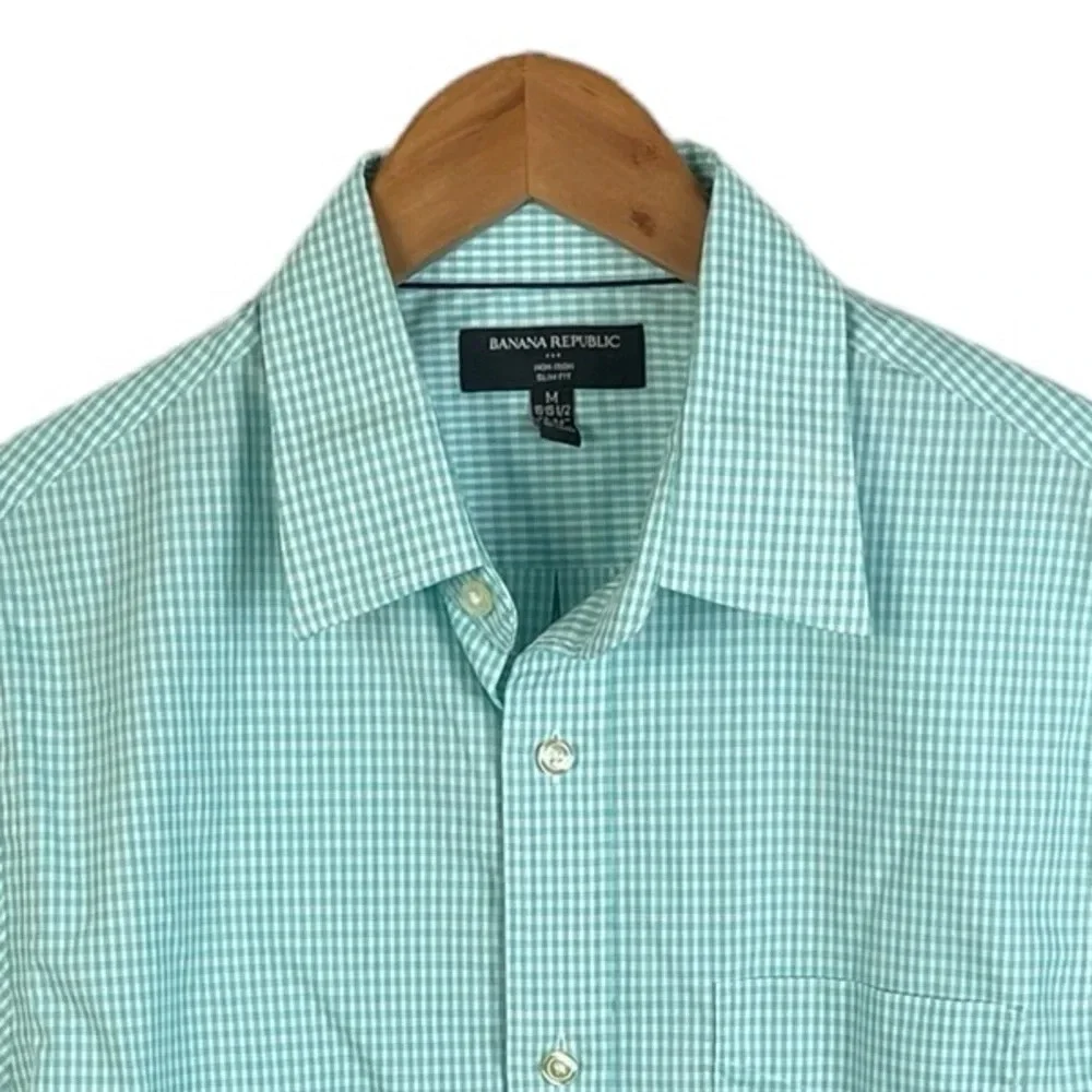 BF1488 Men’s Banana Republic Non Iron SLIM Fit Dress Shirt 15-15.5 33/34 M